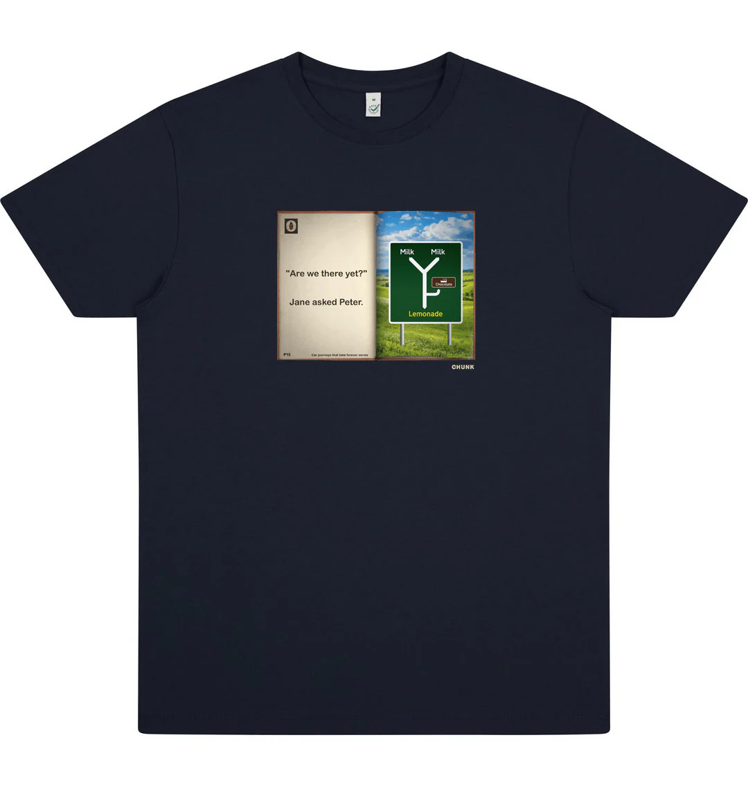 Are We There Yet? Navy T-Shirt - Image 4