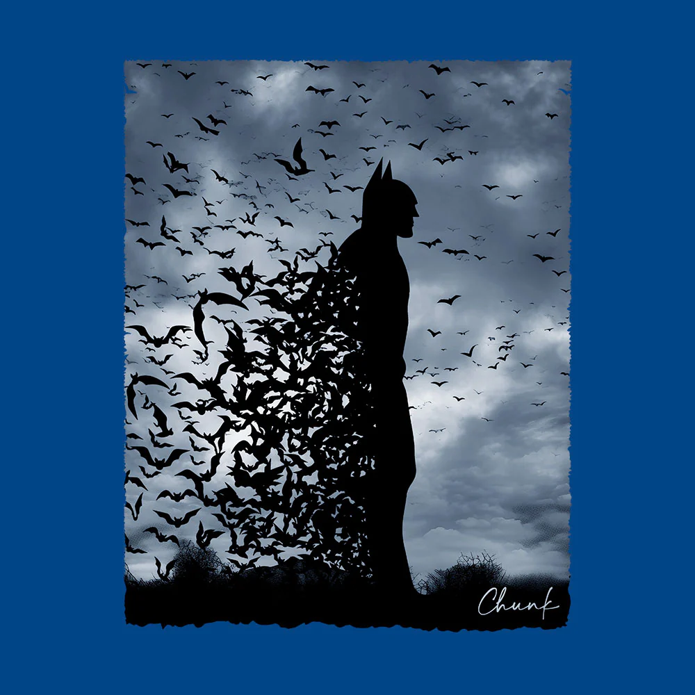 Bats Bright Blue T-Shirt - Image 3