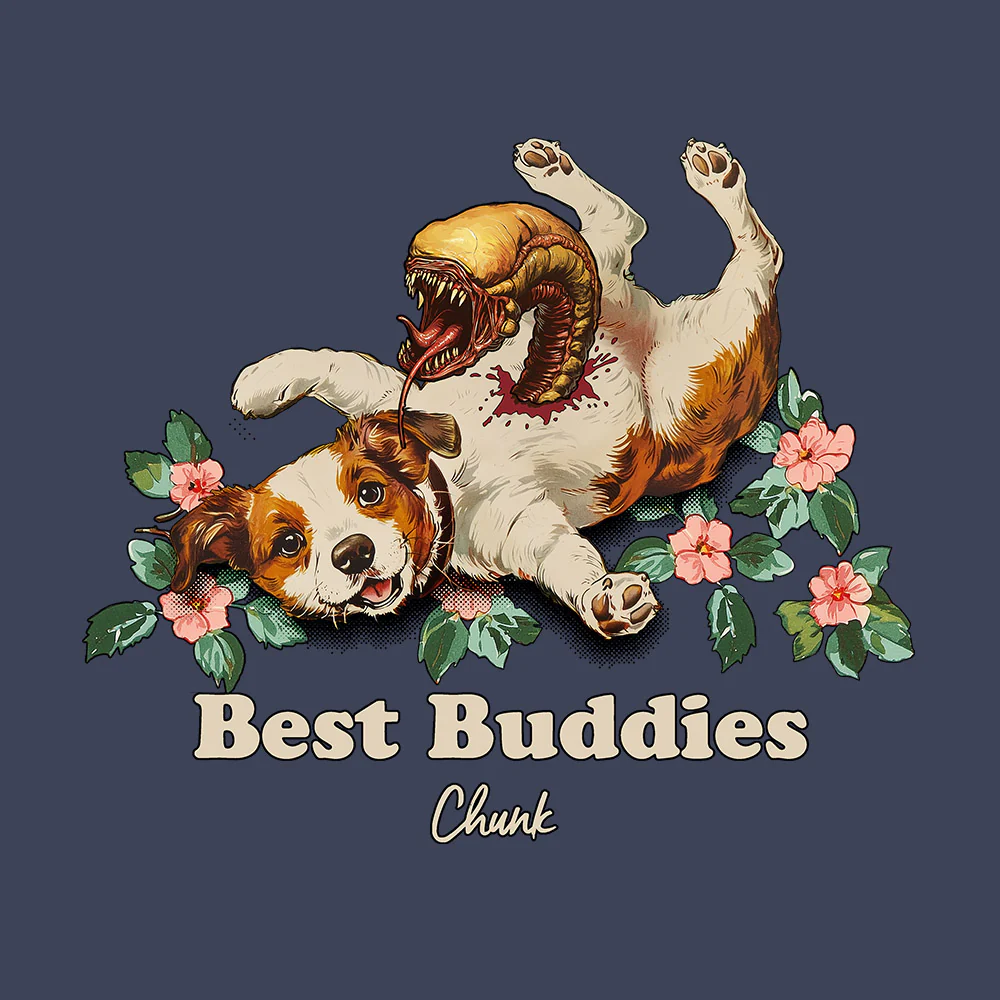Best Buddies Faded Navy T-Shirt - Image 3