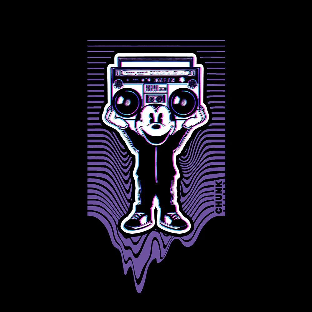 Boombox French Navy T-Shirt - Image 3