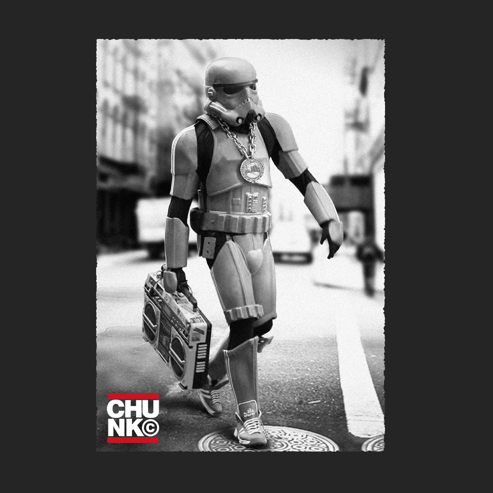 Boombox Trooper Ink Grey T-Shirt - Image 2