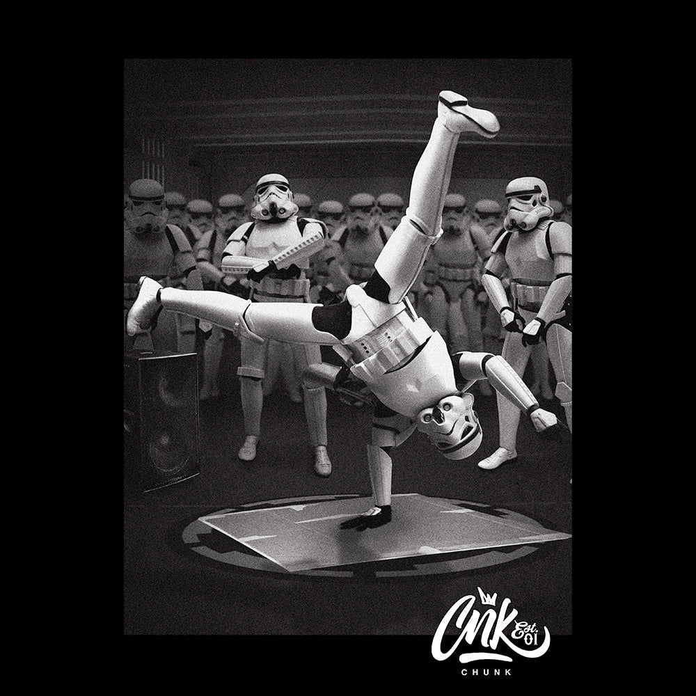 Breakdancing Trooper Black T-Shirt - Image 2