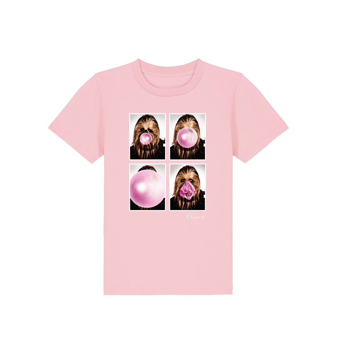 Bubblegum Pink Kids T-Shirt - Image 2