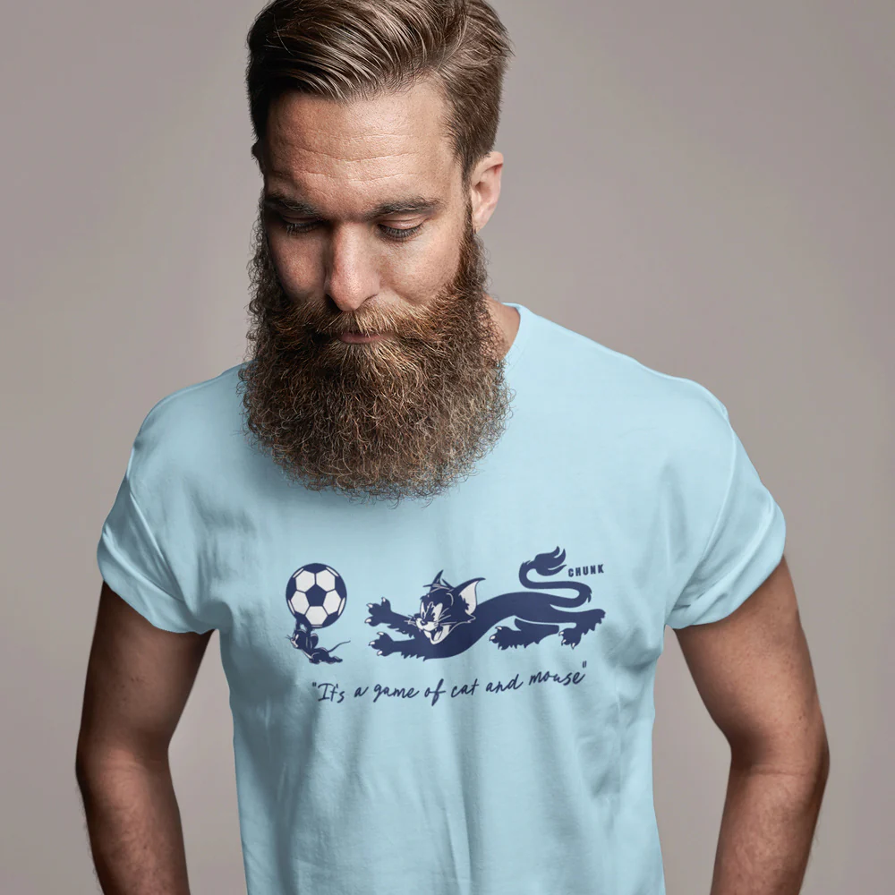 Cat And Mouse Aquamarine T-Shirt - Image 2