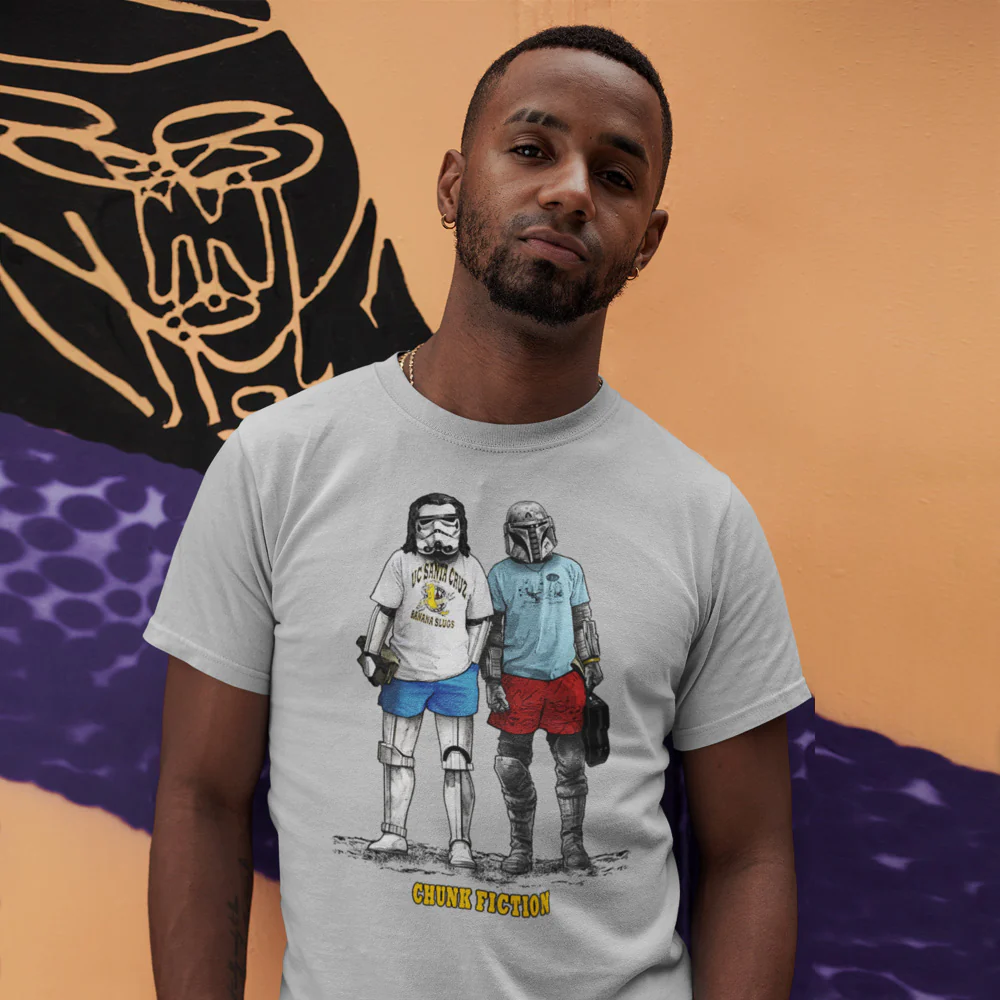 Chunk Fiction Light Grey T-Shirt - Image 2
