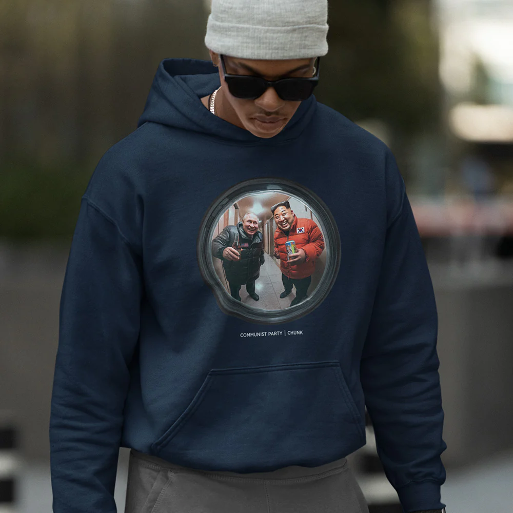 Communist Party Navy Hoodie - Image 3