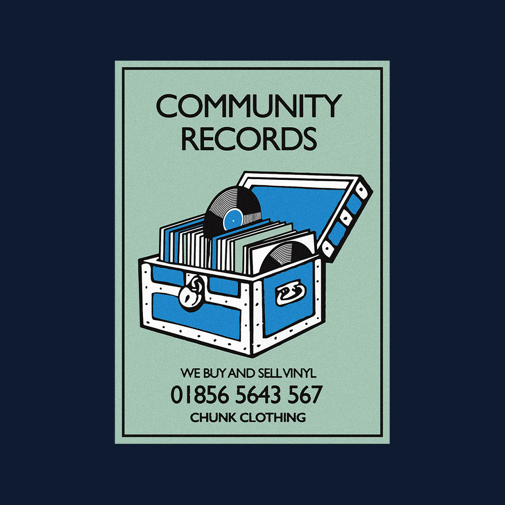 Community Records Navy T-Shirt - Image 3