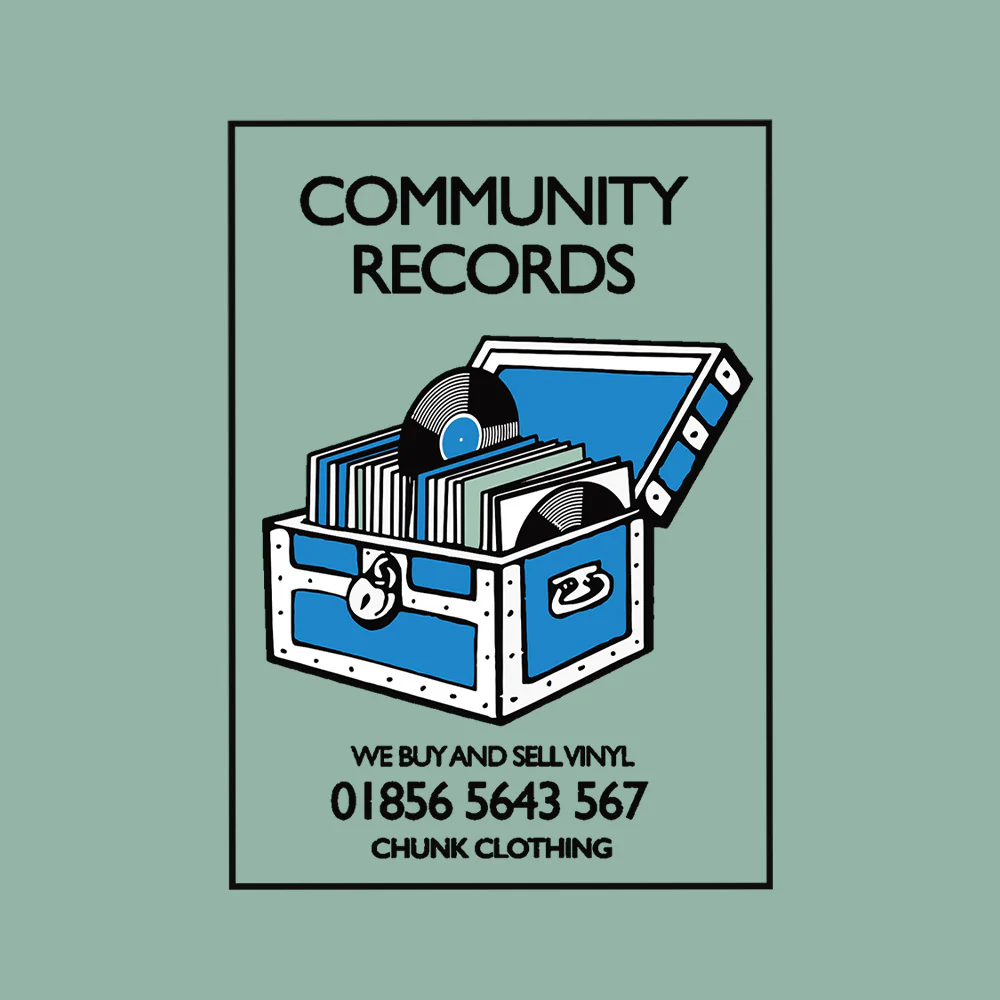 Community Records Pale Green T-Shirt - Image 6