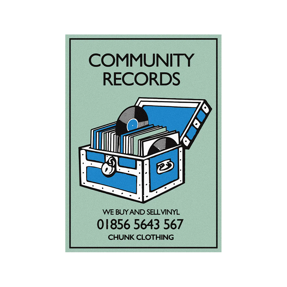 Community Records White T-Shirt - Image 3