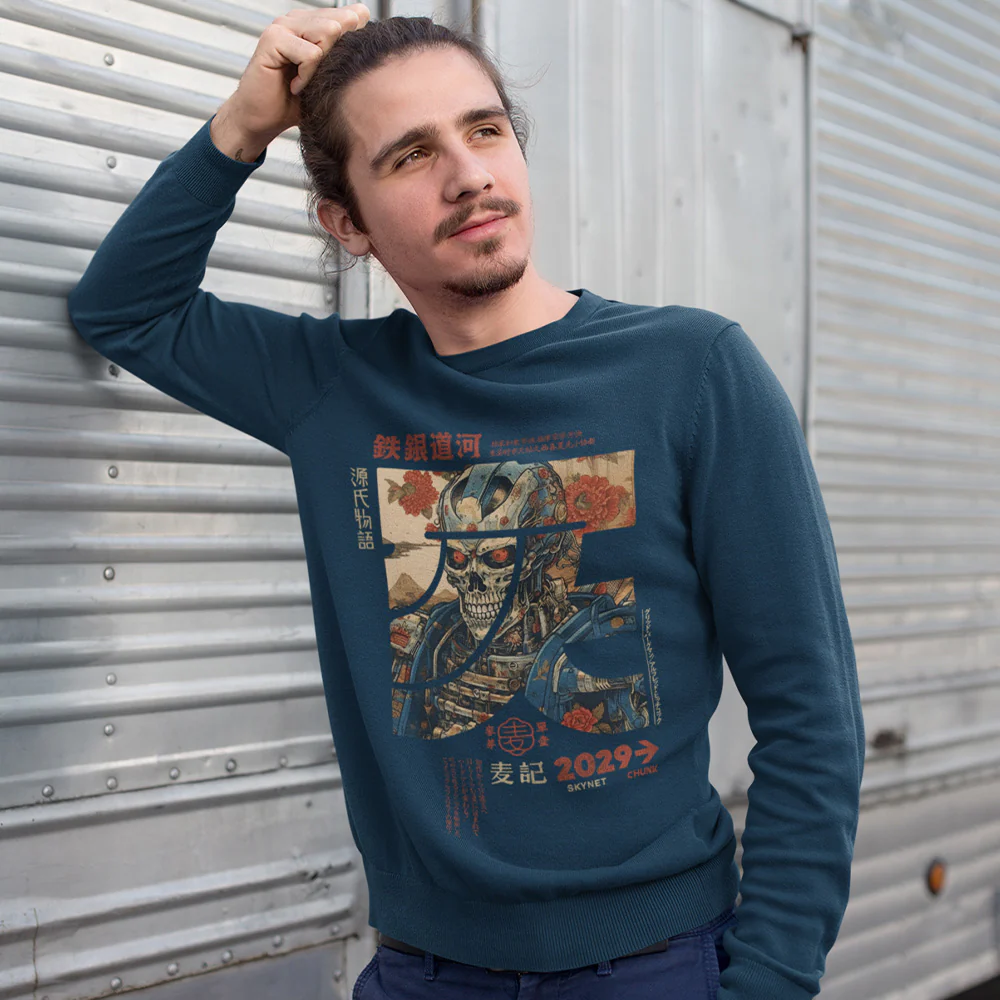 Cyborg Calligraphy Sweatshirt - Image 2