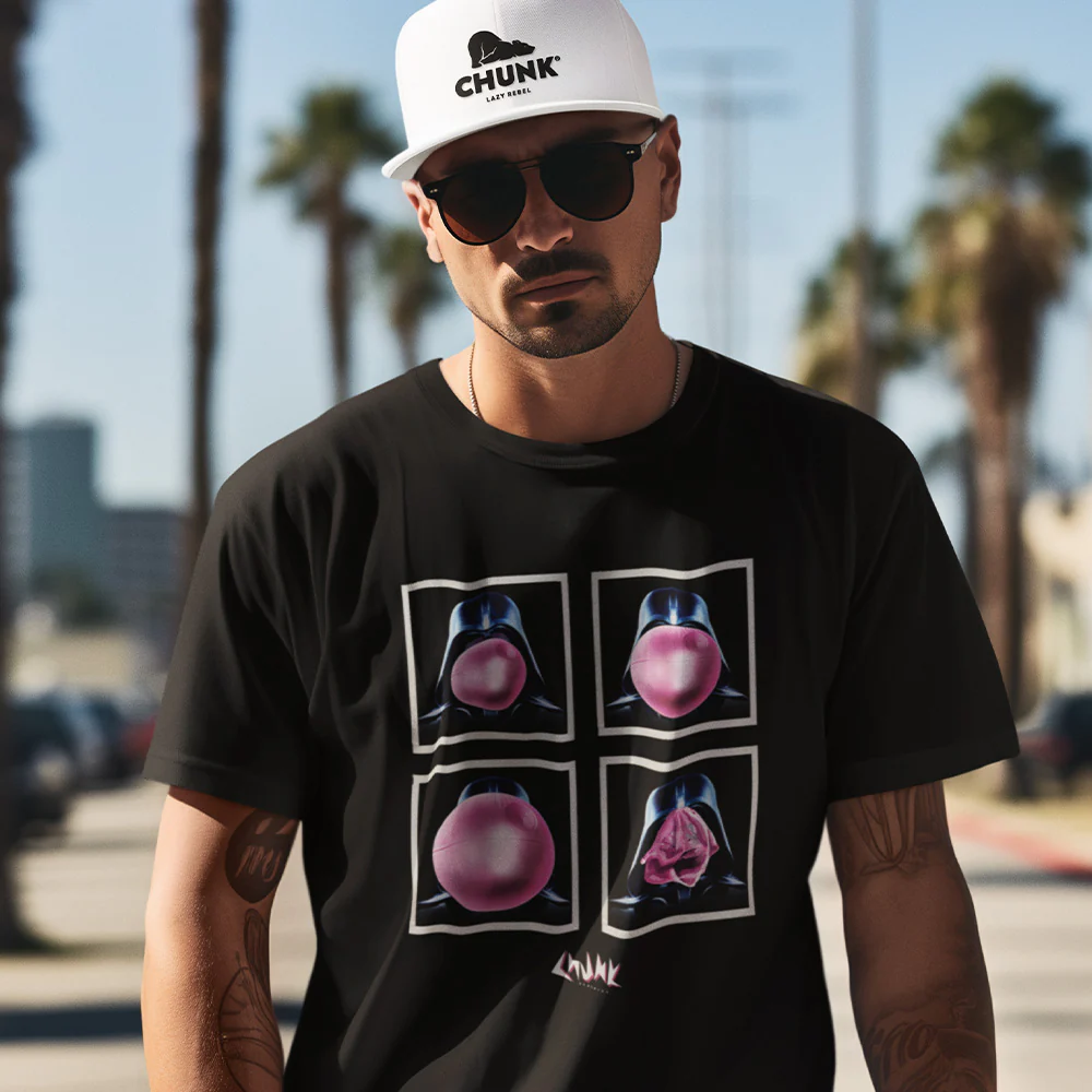 Dark Bubble Black T-Shirt - Image 2