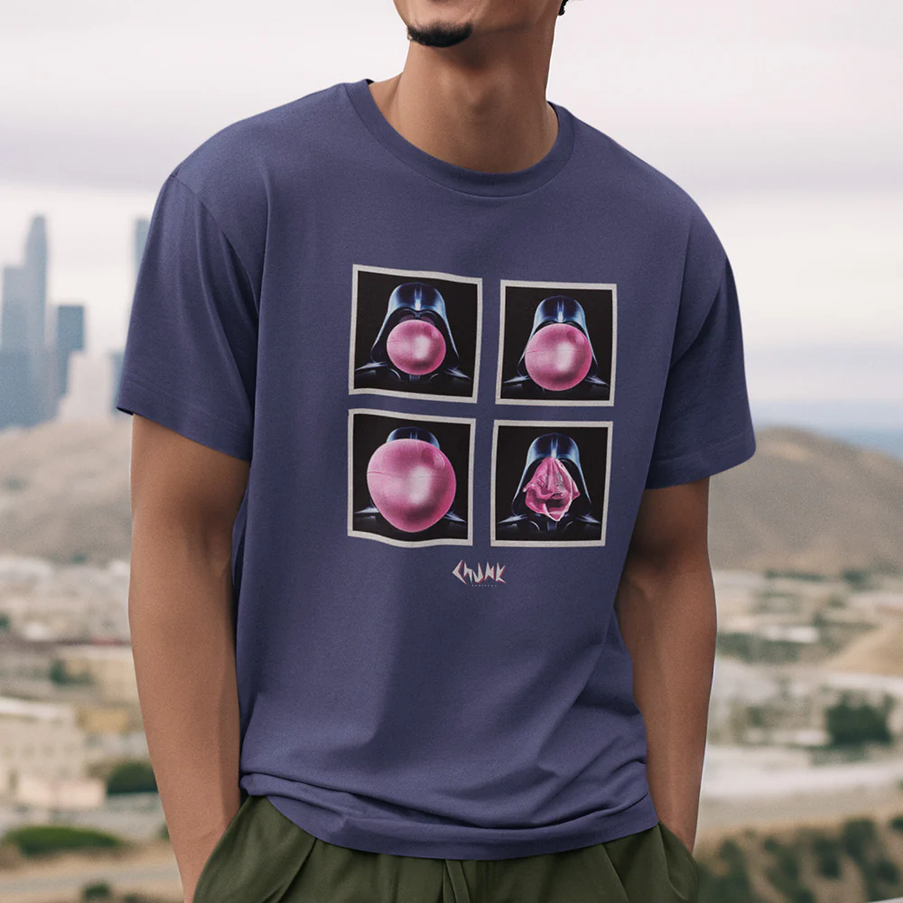 Dark Bubble Navy T-Shirt - Image 2