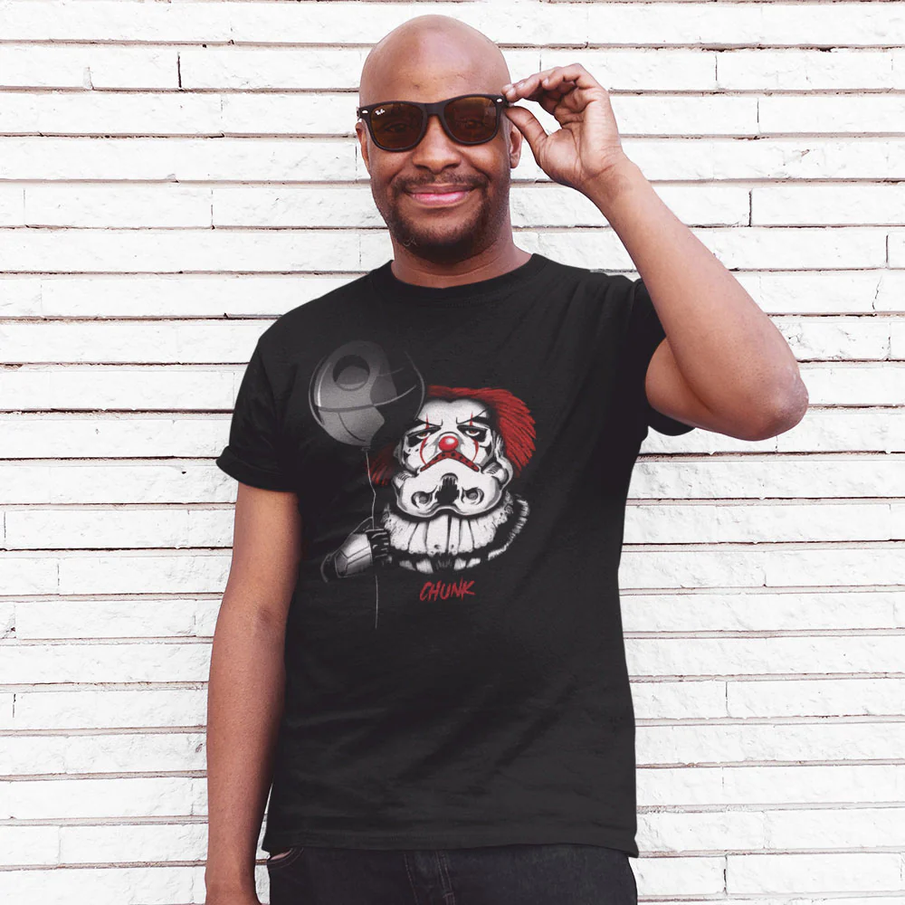 Dark Clown Black T-Shirt - Image 2
