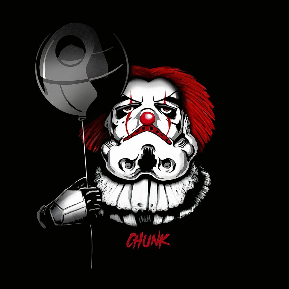 Dark Clown Black T-Shirt - Image 3