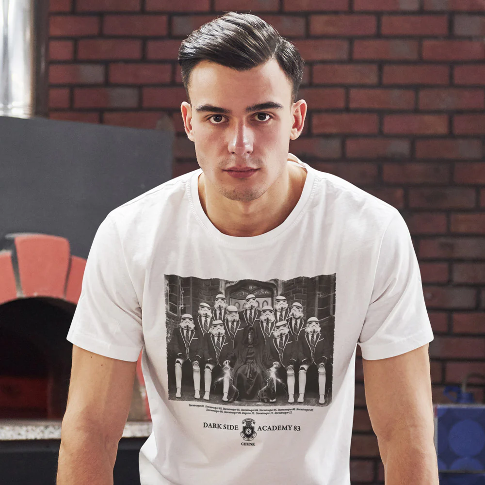 Dark Side Academy White T-Shirt - Image 2