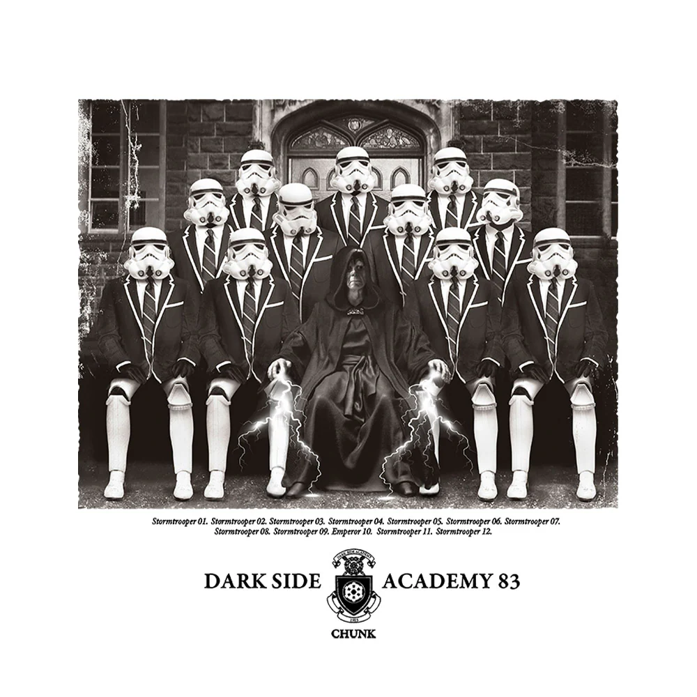 Dark Side Academy White T-Shirt - Image 3