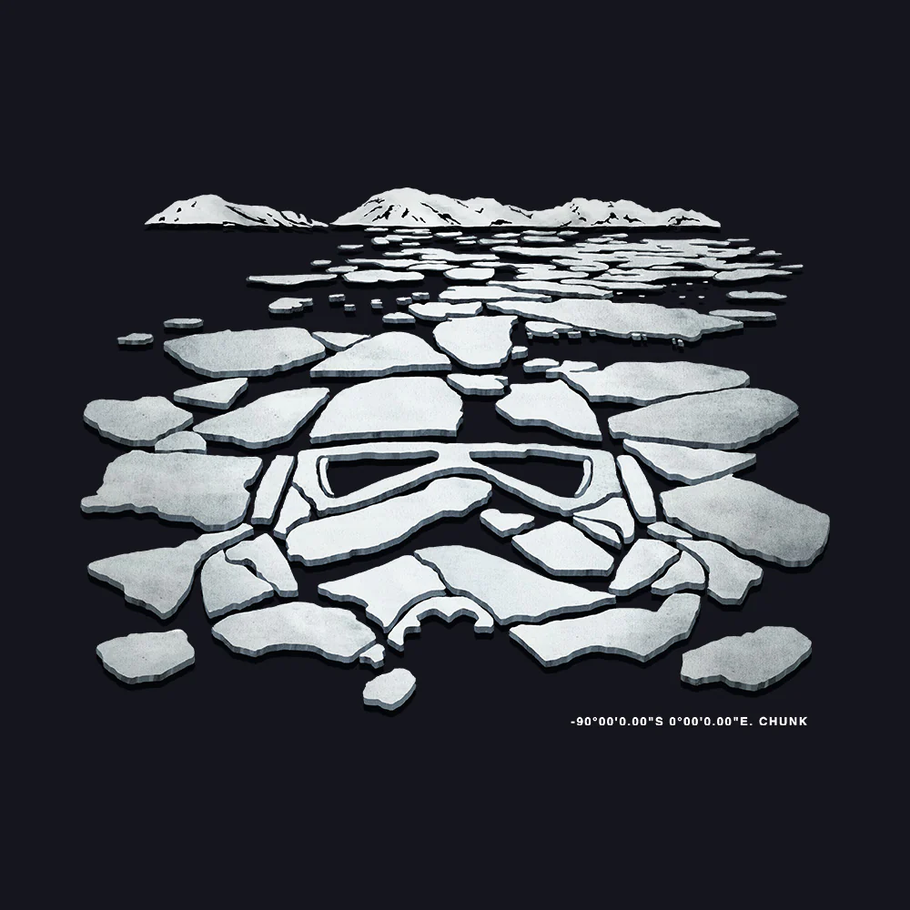 Dark Side Warming Navy T-Shirt - Image 3