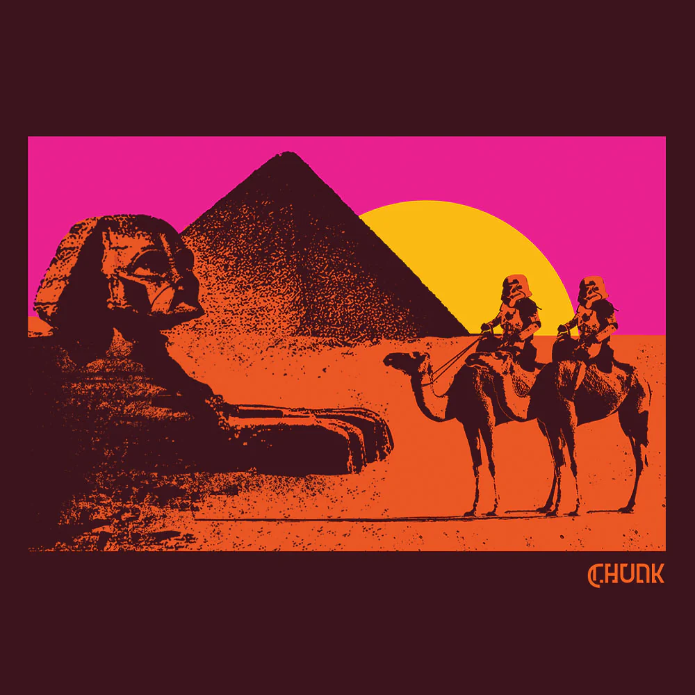 Dark Sphinx Burgundy T-Shirt - Image 3