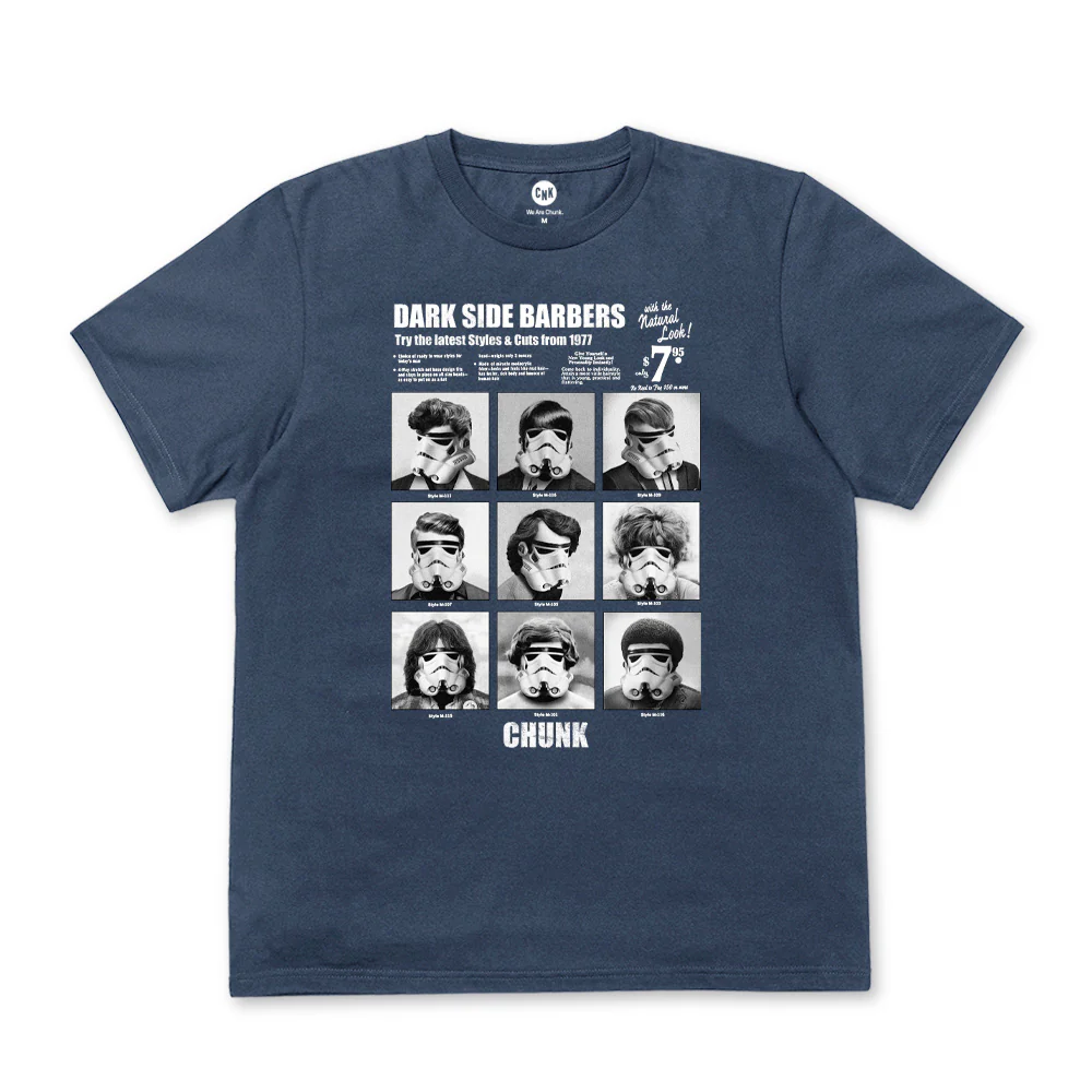 Darkside Barbers Faded Denim T-Shirt