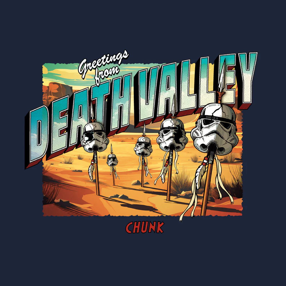 Death Valley French Navy T-Shirt - Image 2