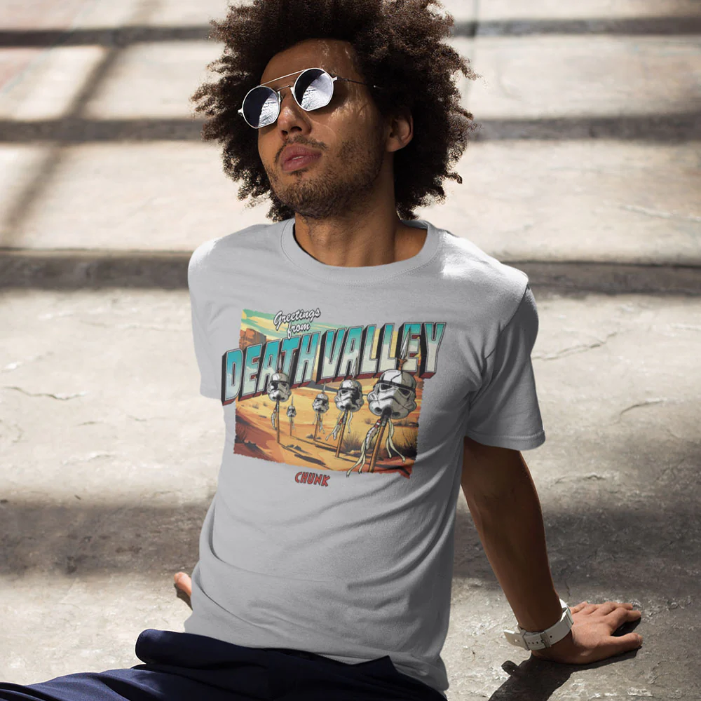 Death Valley Light Grey T-Shirt - Image 2