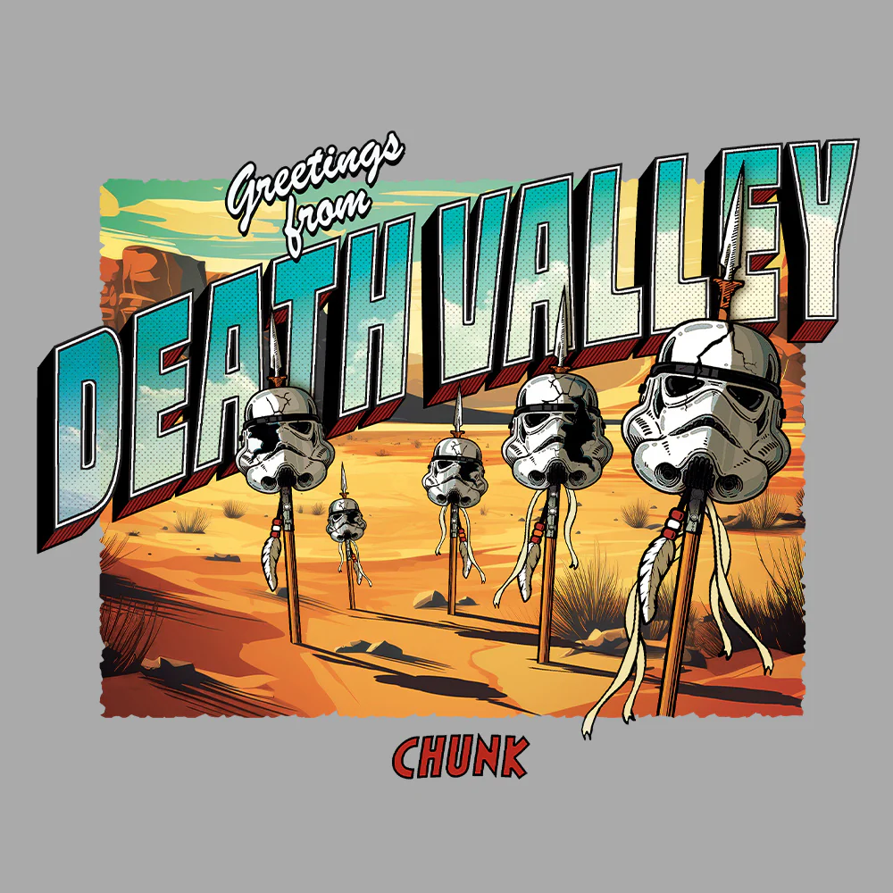 Death Valley Light Grey T-Shirt - Image 3