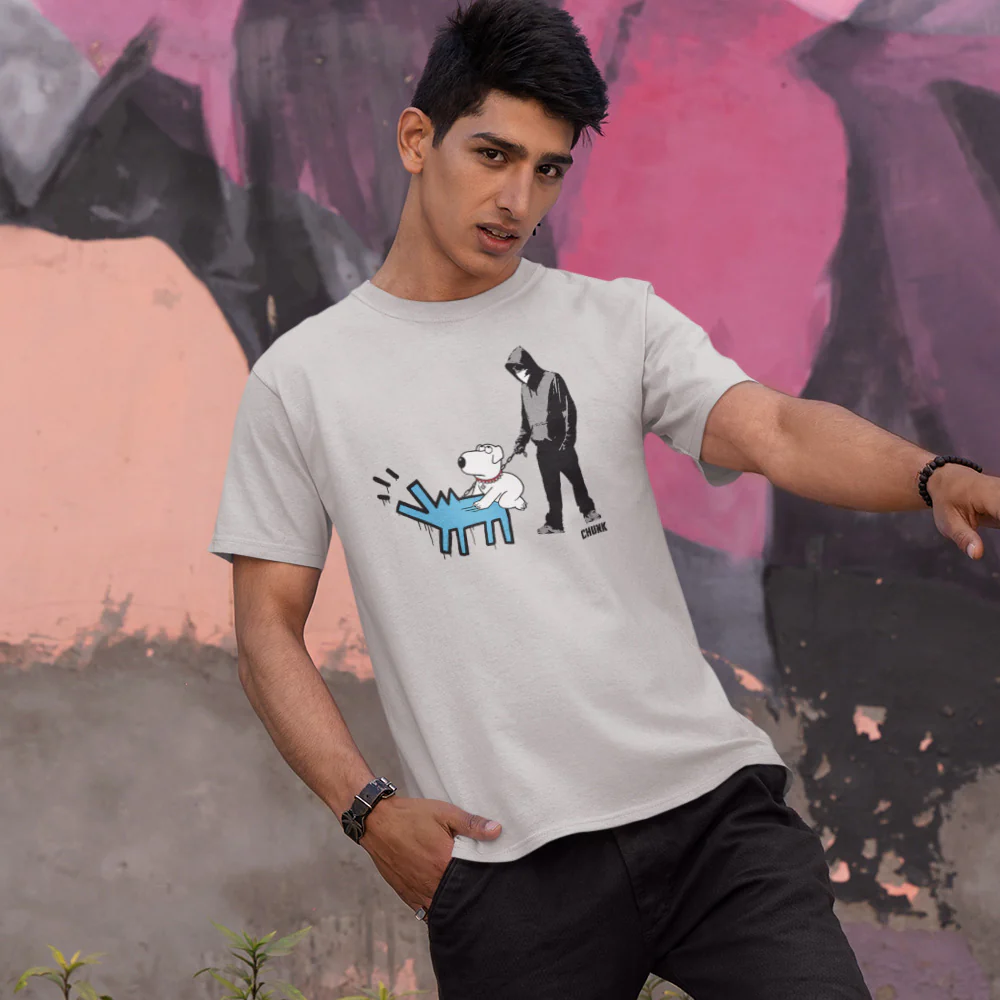 Doggystyle Light Grey T-Shirt - Image 2