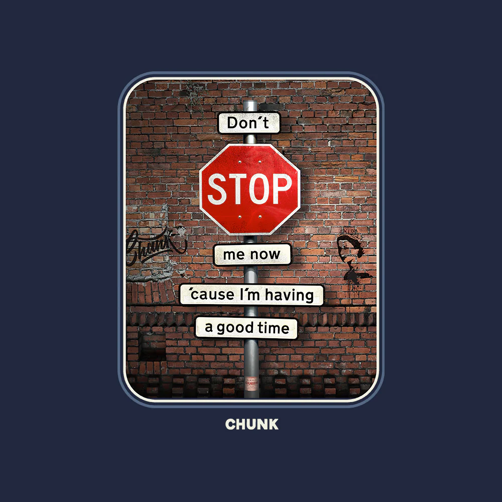 Don't Stop Me Now Navy T-Shirt - Image 2