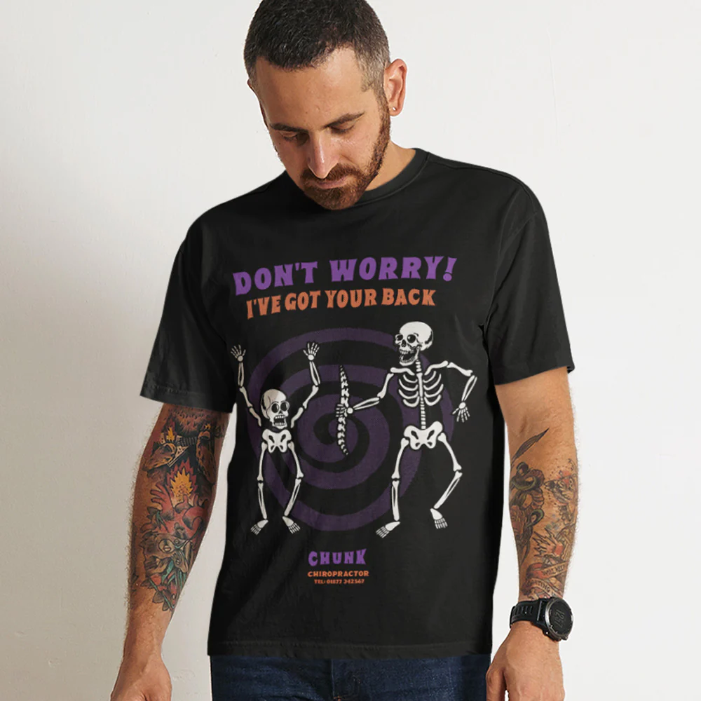 Don't Worry Black T-Shirt - Image 2