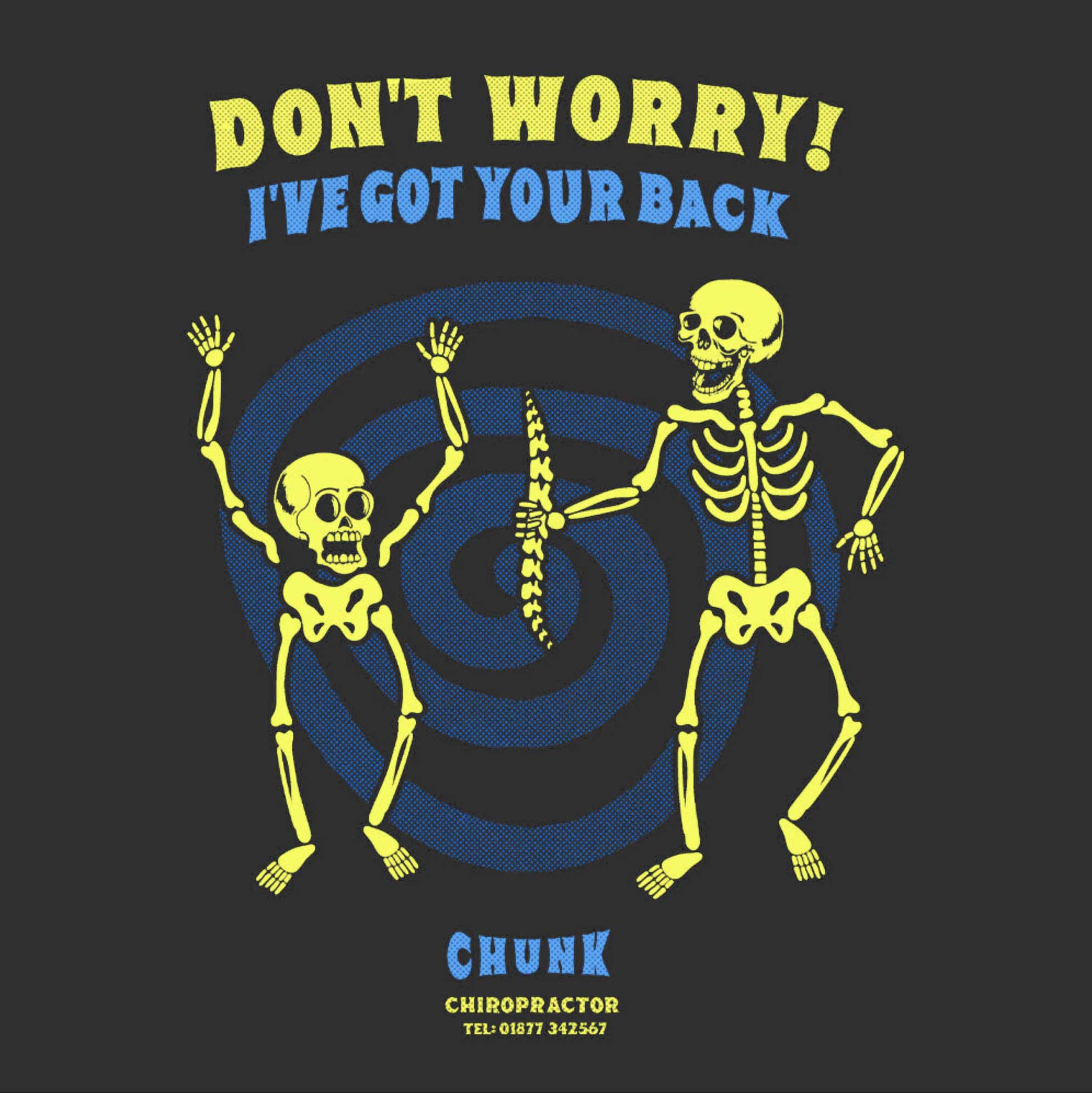 Don't Worry Ink Grey T-Shirt - Image 3