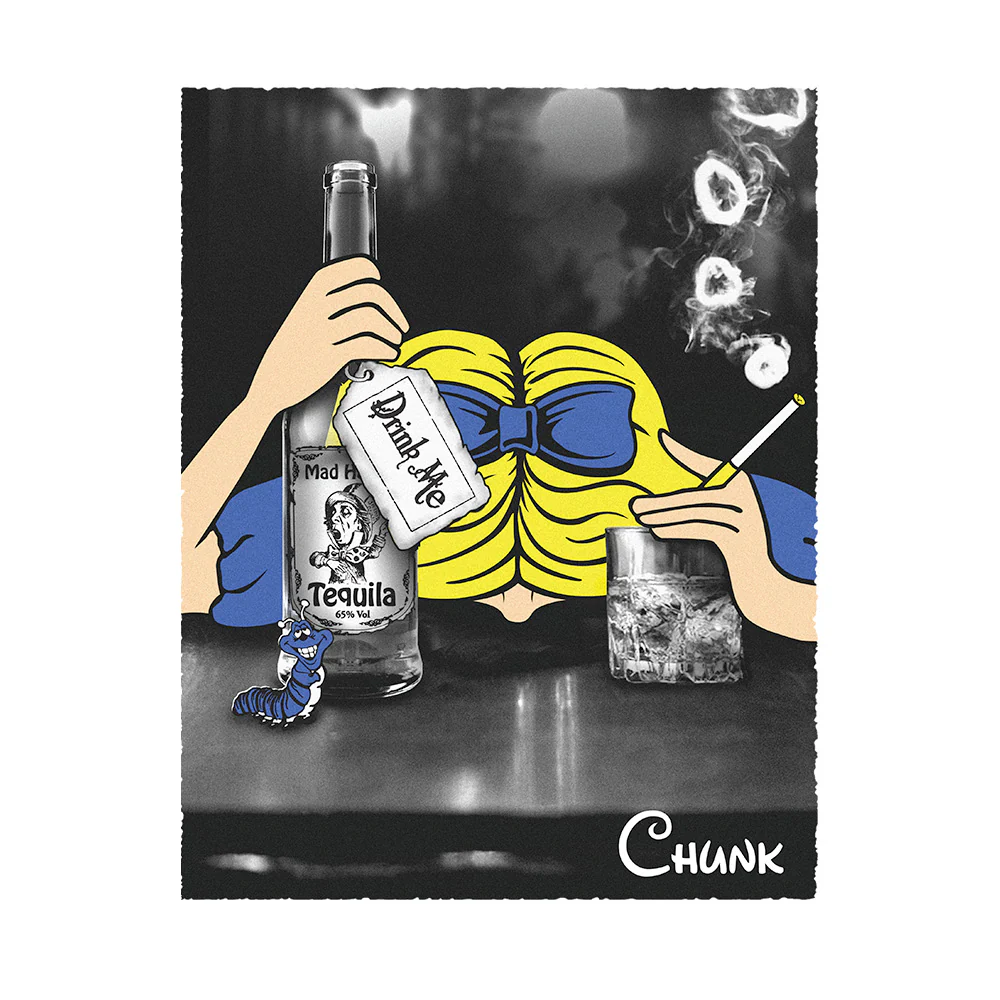 Drink Me White T-Shirt - Image 2