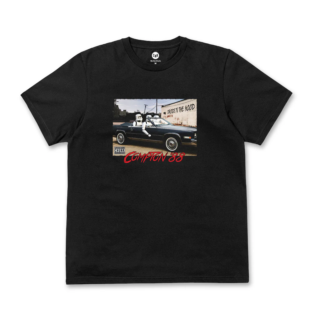 Droids 'n the Hood Black T-Shirt