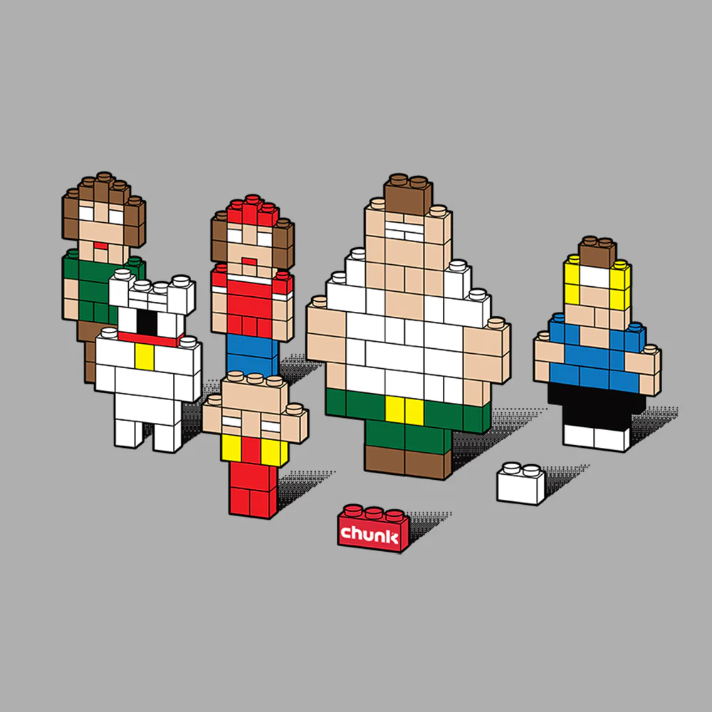 Dysfunctional Bricks Light Grey T-Shirt - Image 3
