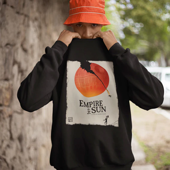 Empire Sun Black Sweatshirt - Image 2