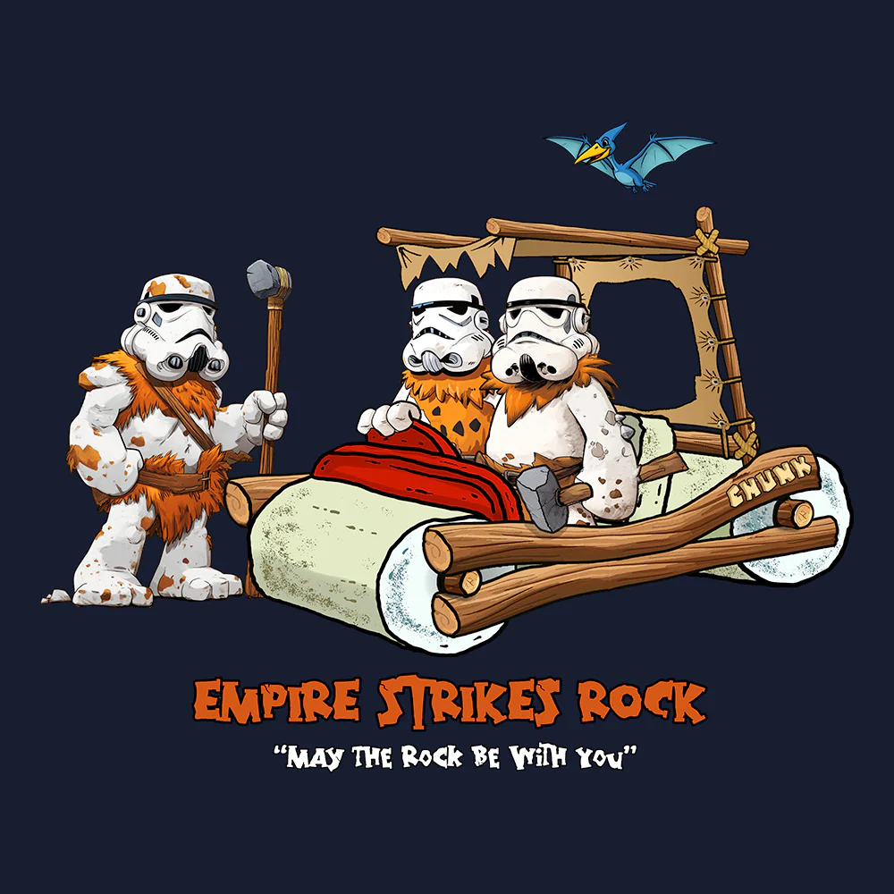 Empire Rocks French Navy T-Shirt - Image 2