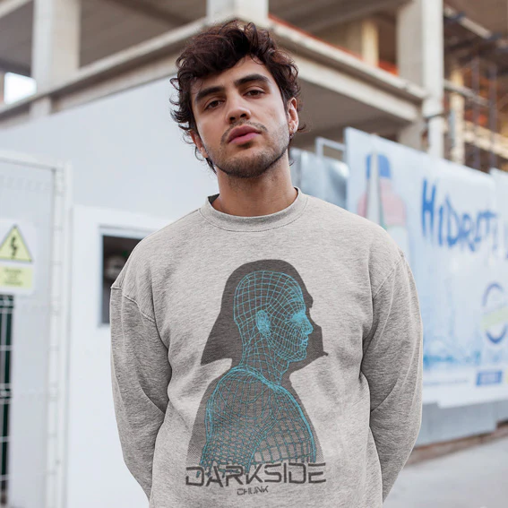 Empire Silhouette Grey Marl Sweatshirt - Image 2