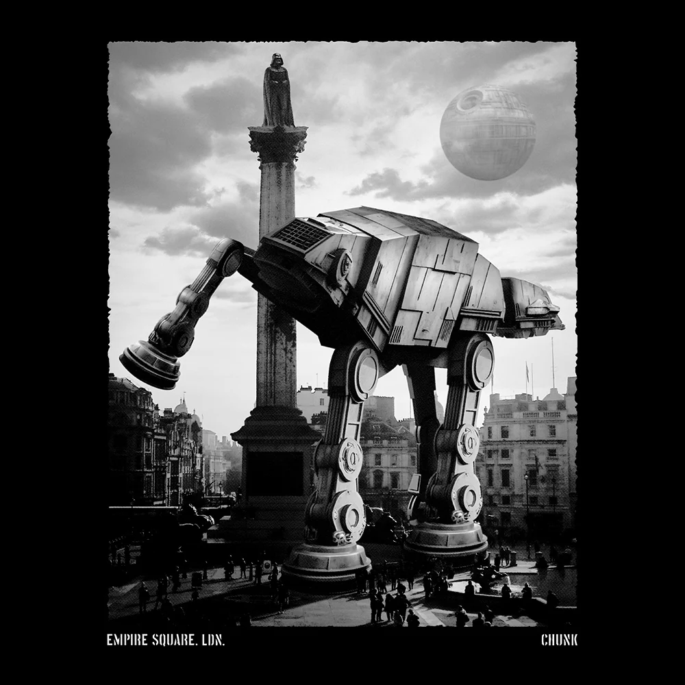 Empire Square Black T-Shirt - Image 3