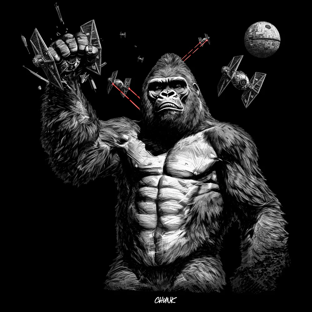 Empire Strikes Black T-Shirt - Image 3