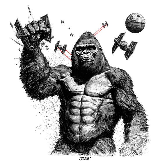 Empire Strikes White T-Shirt - Image 3