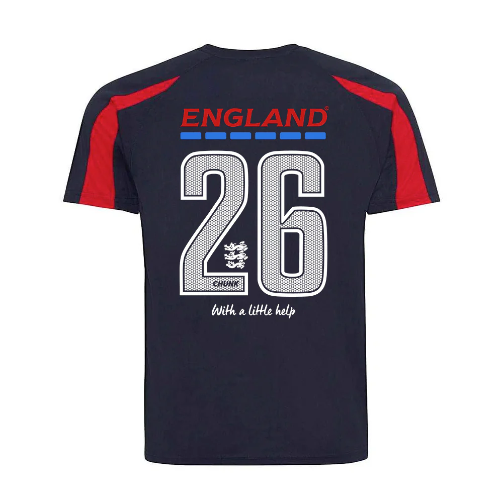 England Navy Football Tee - Image 2