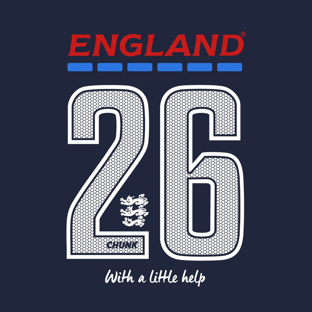 England Navy Football Tee - Image 4
