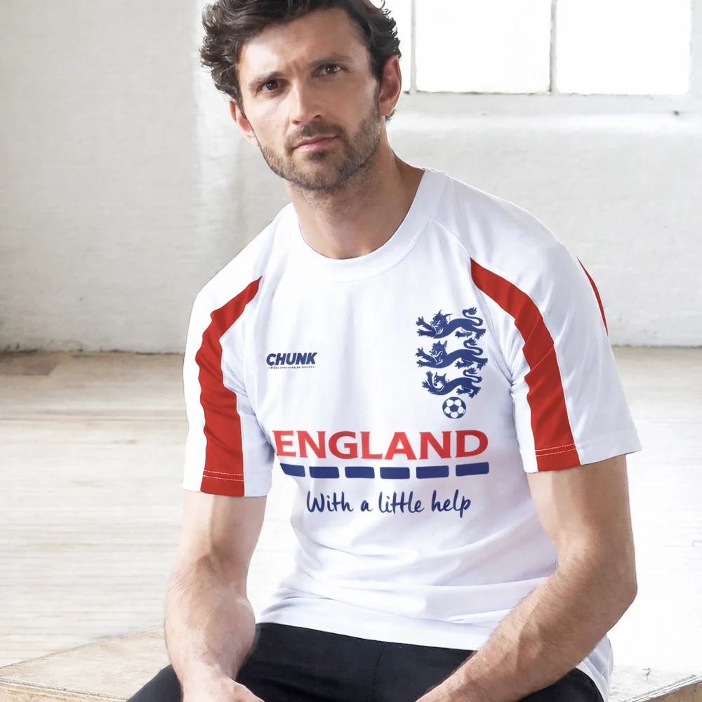 England White Football Tee - Image 3