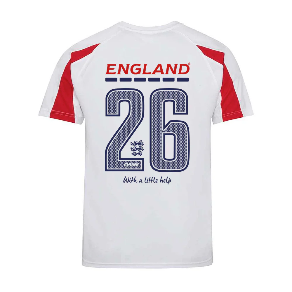 England White Football Tee - Image 4