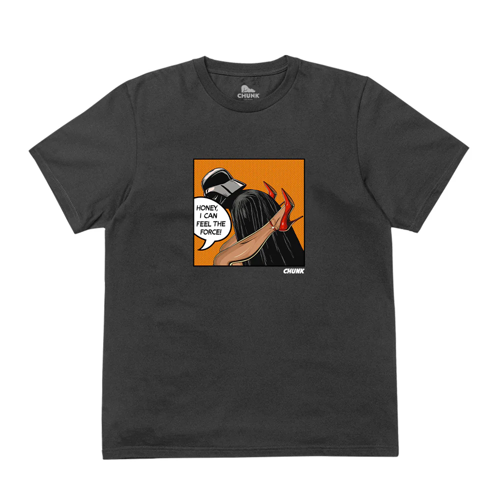 Feel The Force Faded Dark Grey T-Shirt