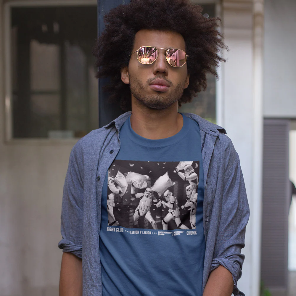 Fight Club Faded Denim T-Shirt - Image 2
