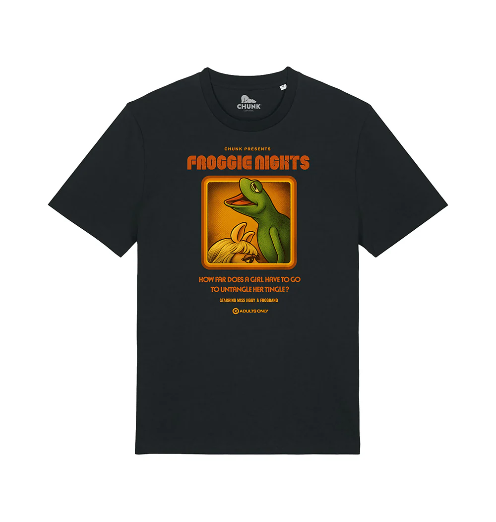 Froggie Nights Black T-Shirt Plus