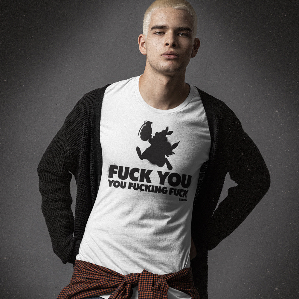 Fuck You White T-Shirt - Image 2