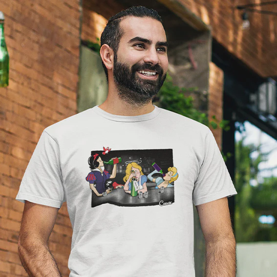 Girls night out white T-shirt - Image 2