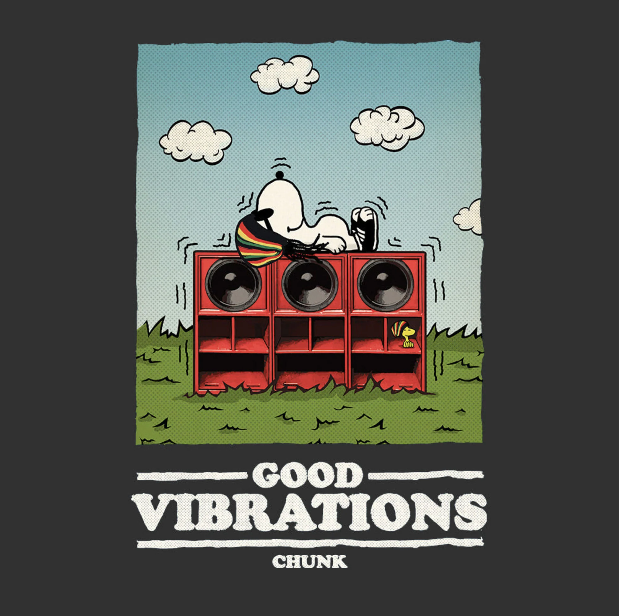 Good Vibrations Ink Grey T-Shirt - Image 2