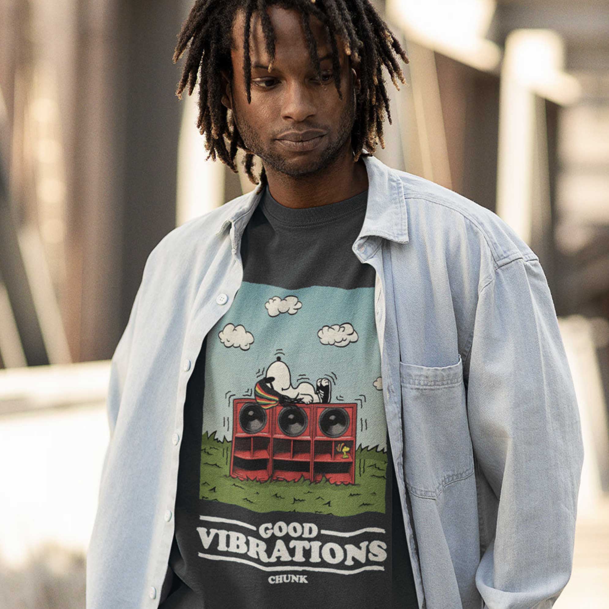 Good Vibrations Ink Grey T-Shirt - Image 3